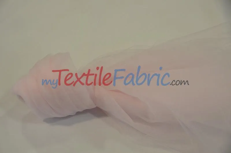 108" Wide Bridal Tulle | Nylon Tulle Illusion Fabric | Soft Bridal Veil & Decor | 3x3 Sample Swatch