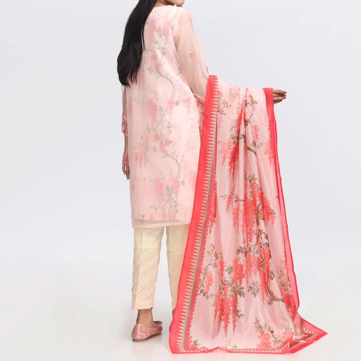 2PC- Embroidered Suit PW3248