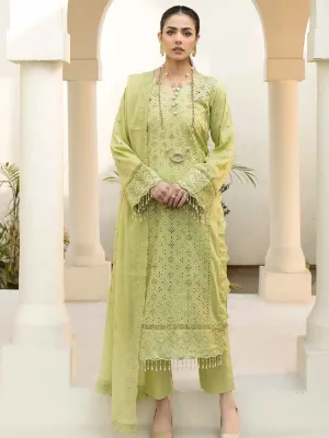 Aafreen by Riaz Arts Embroidered Chikankari Schiffli Lawn 3Pc AF-02
