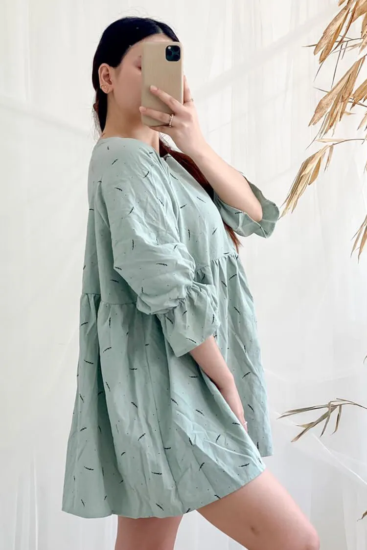 Ally Puff Sleeve Babydoll Dress