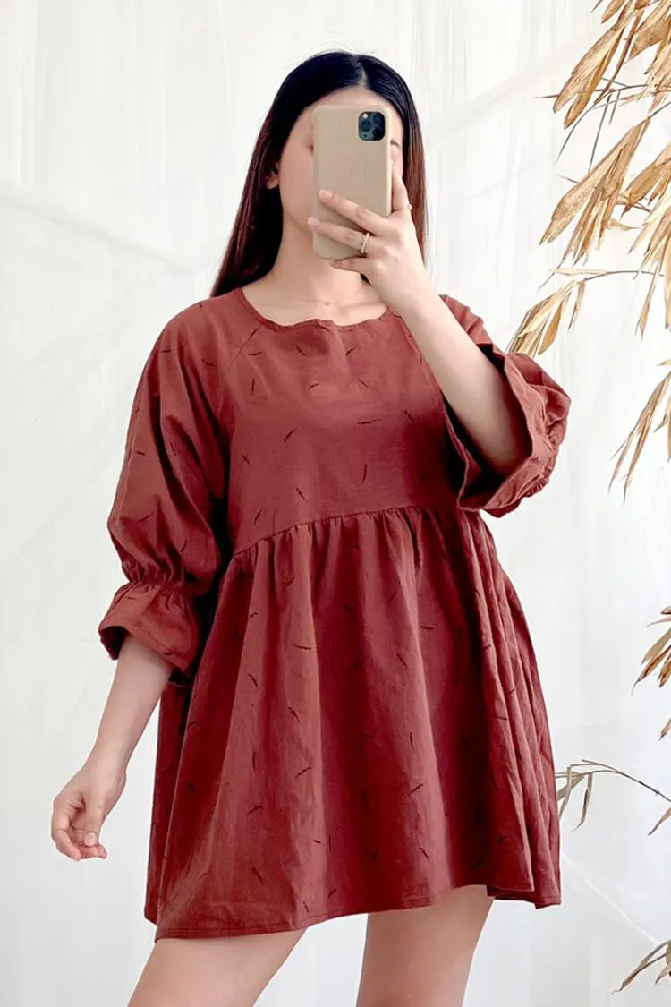 Ally Puff Sleeve Babydoll Dress
