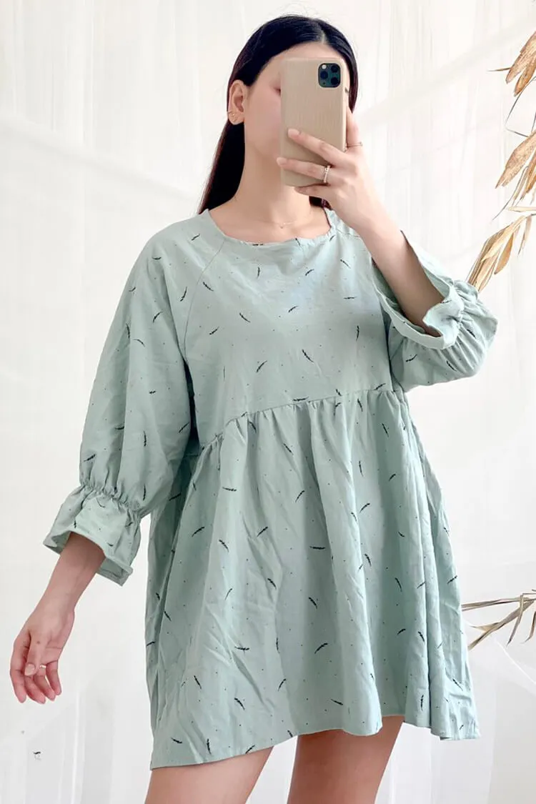Ally Puff Sleeve Babydoll Dress