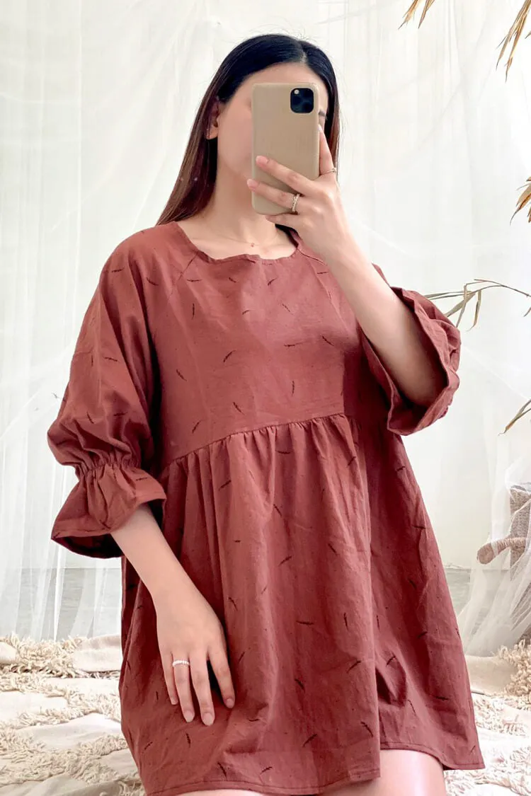 Ally Puff Sleeve Babydoll Dress