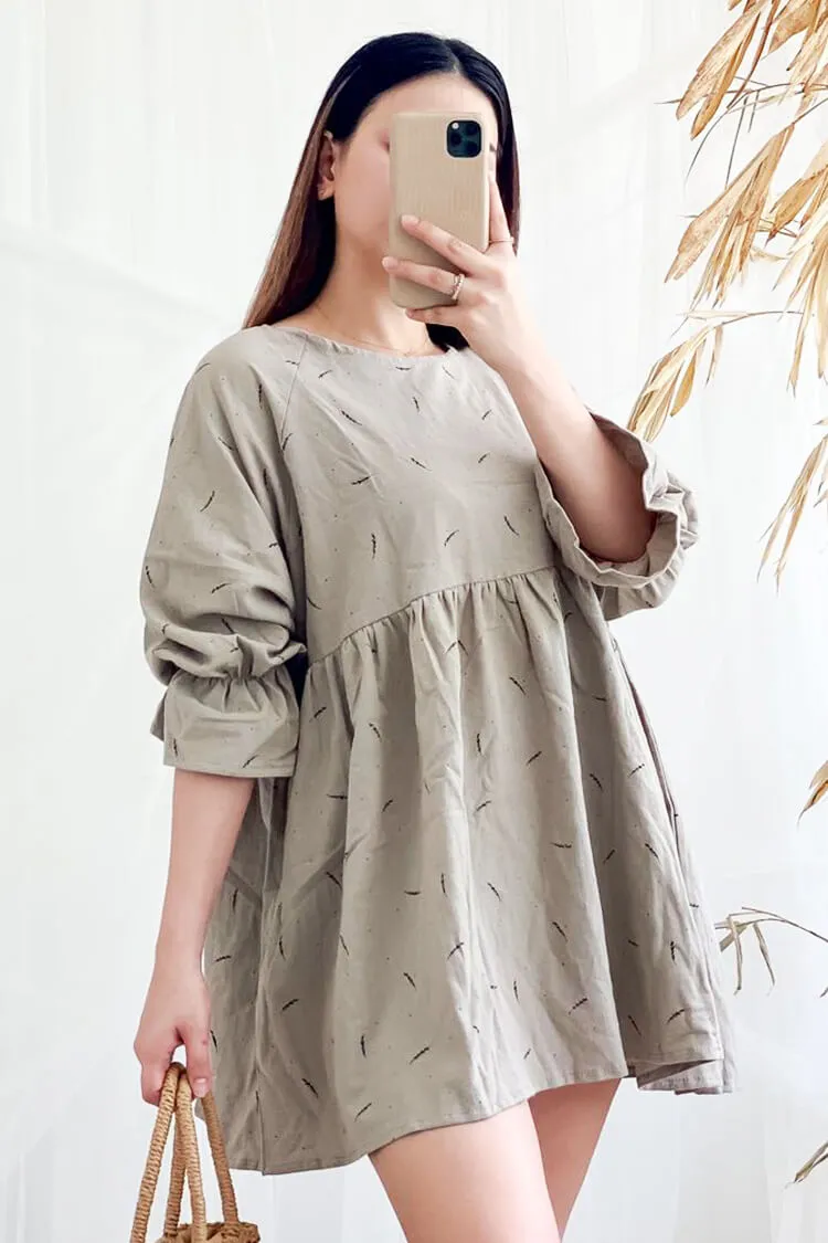 Ally Puff Sleeve Babydoll Dress