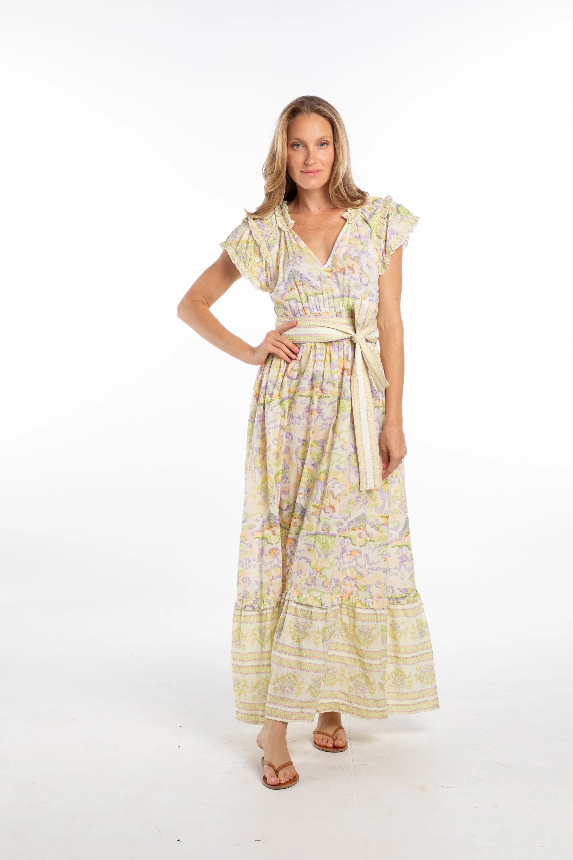 Amelia Dress. Ecru