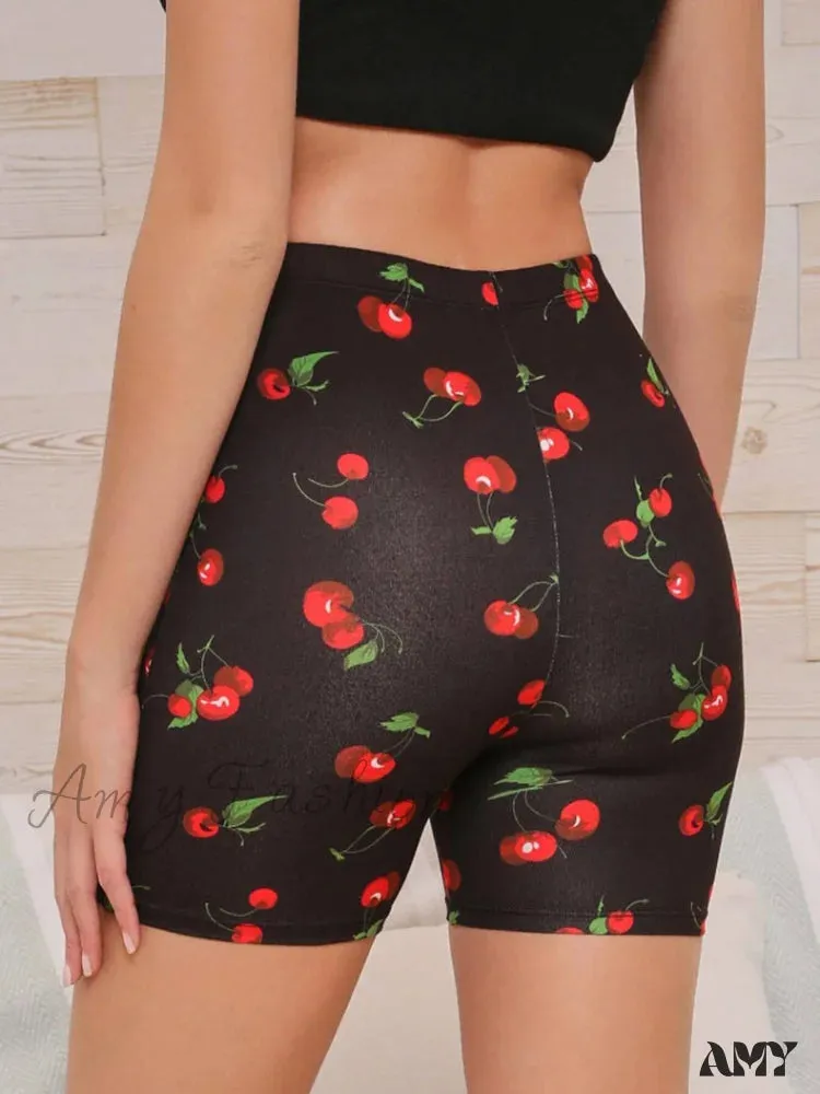 Amy Fashion - Sport Running Yoga Fitness Shorts Leggings