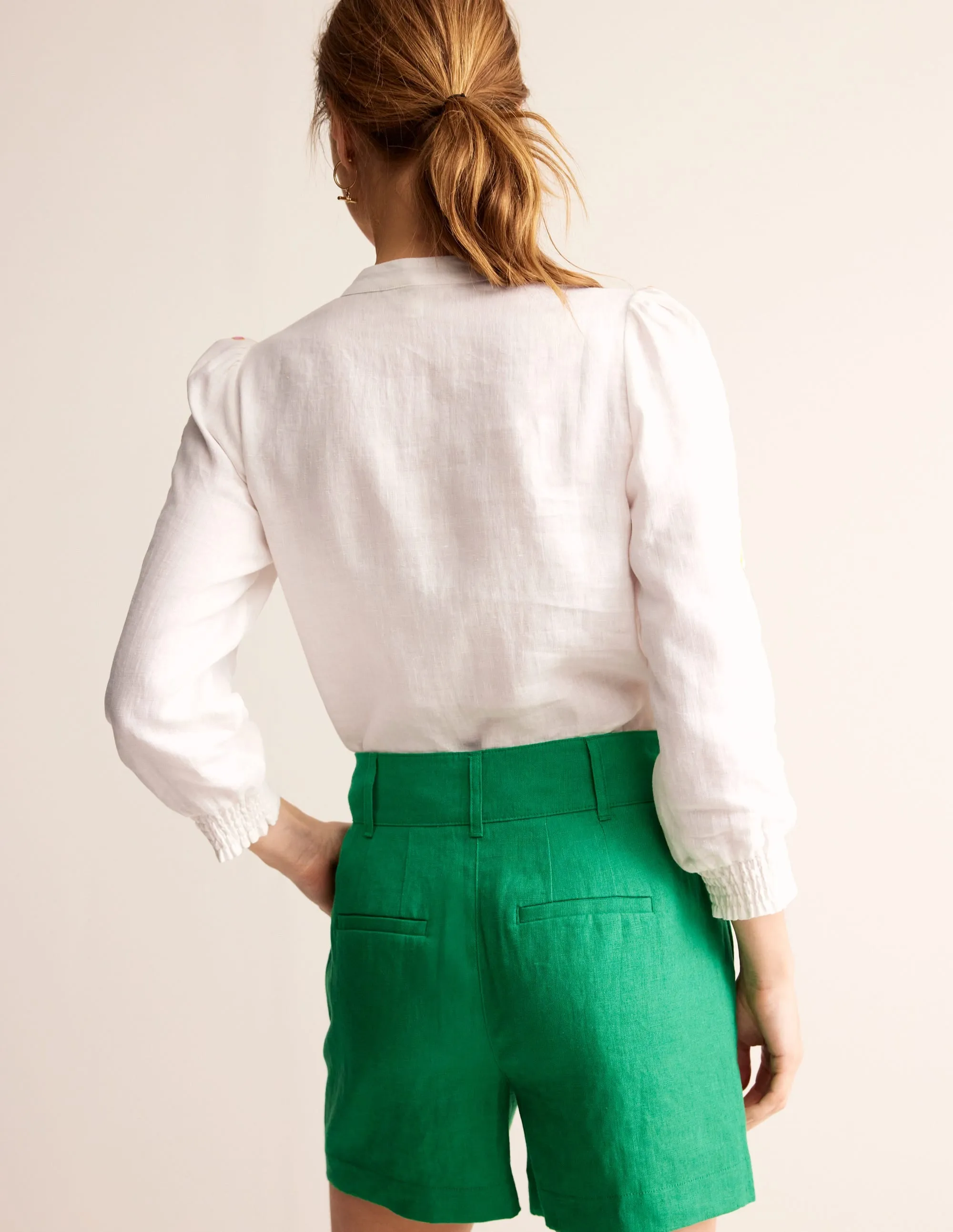 Ava Embroidered Top-White