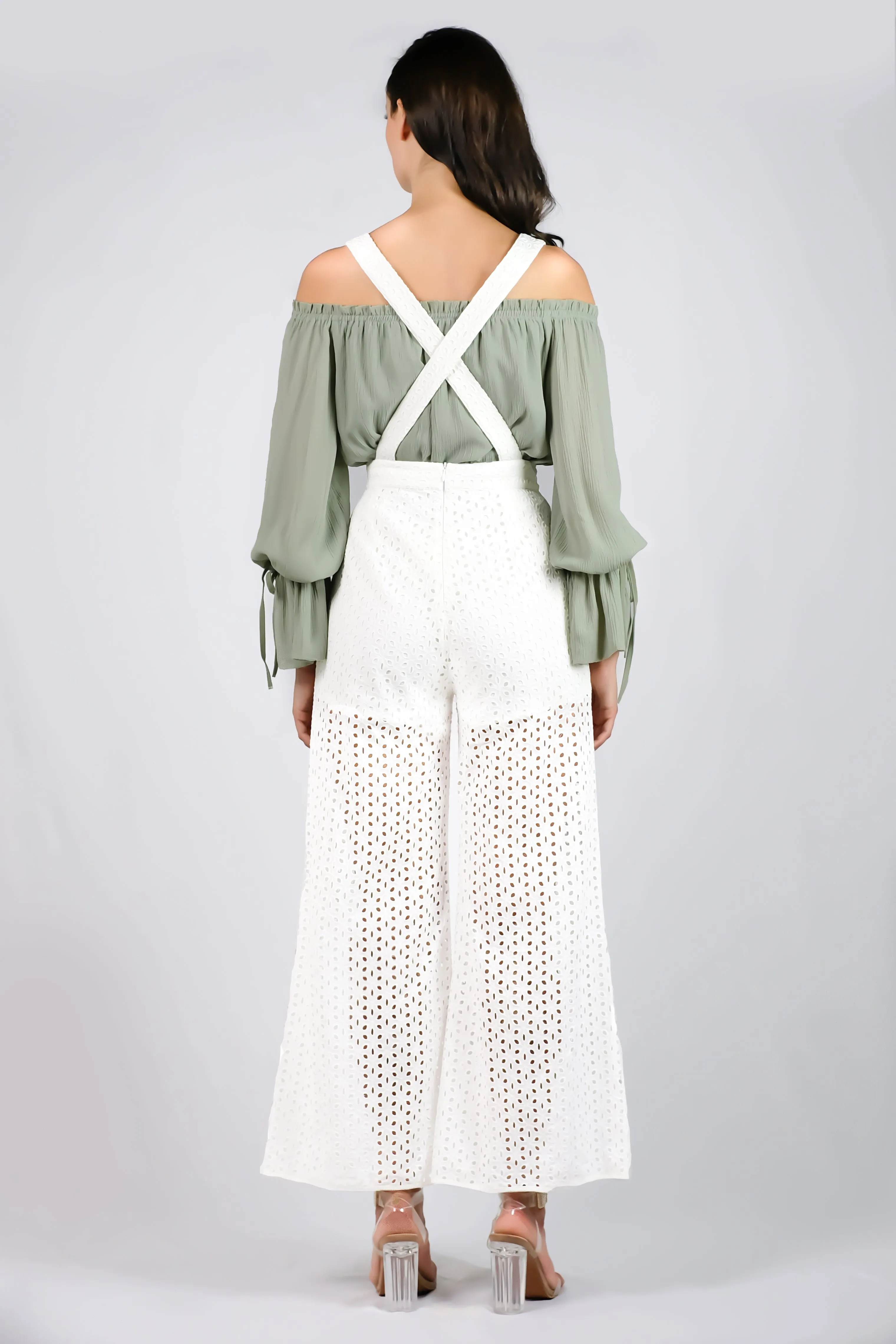 AW'18 Embroidered Lace Overall - White
