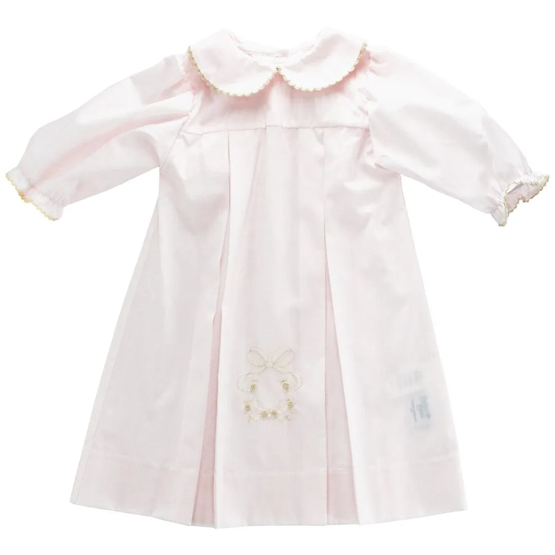 Bailey Boys Daygown with Ivory Bow & Rosebuds