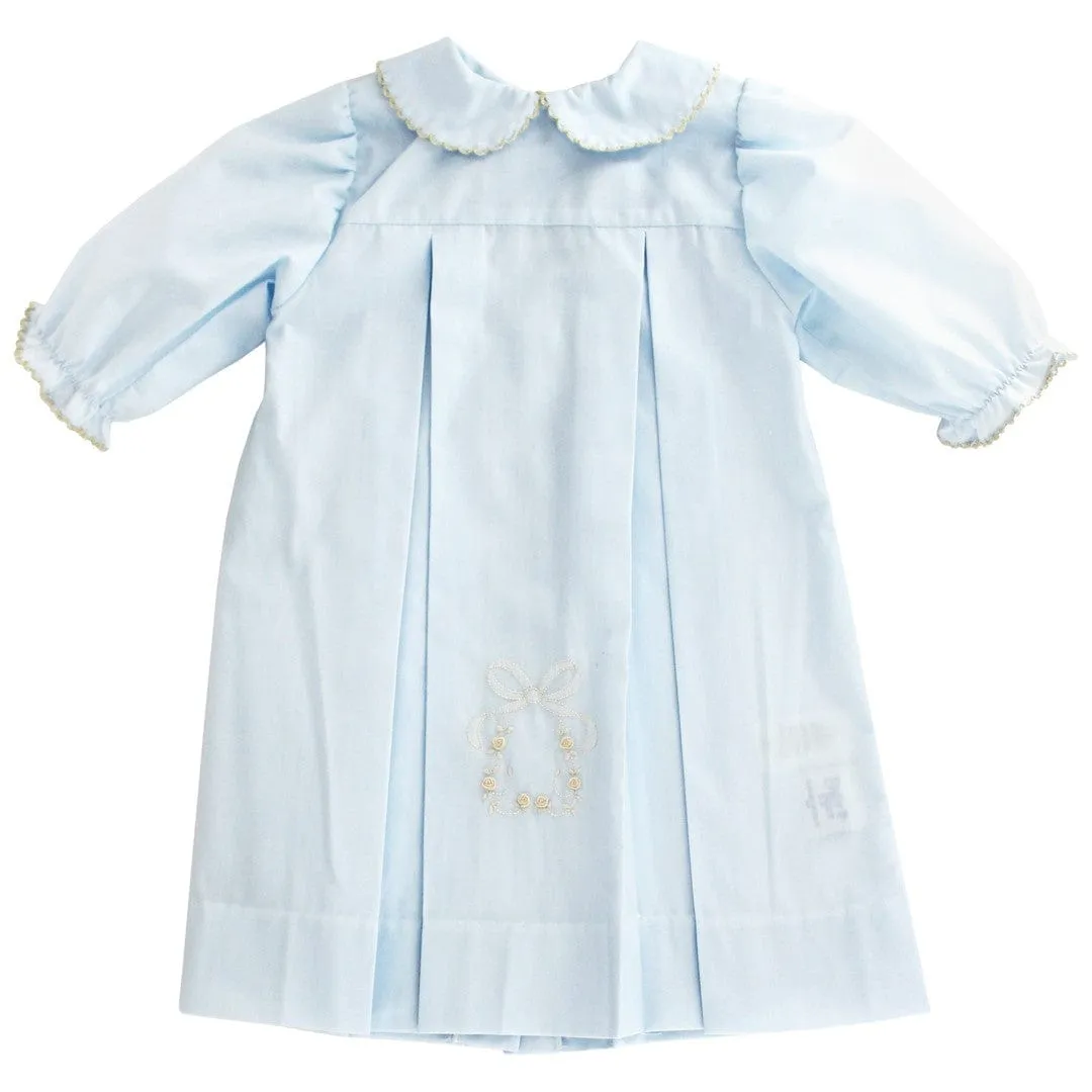 Bailey Boys Daygown with Ivory Bow & Rosebuds