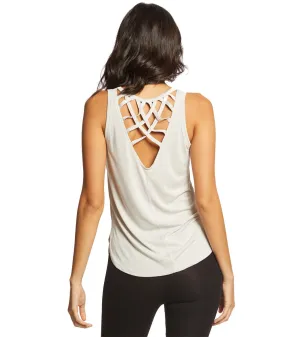 Betsey Johnson Performance Criss Cross Open Back Tank