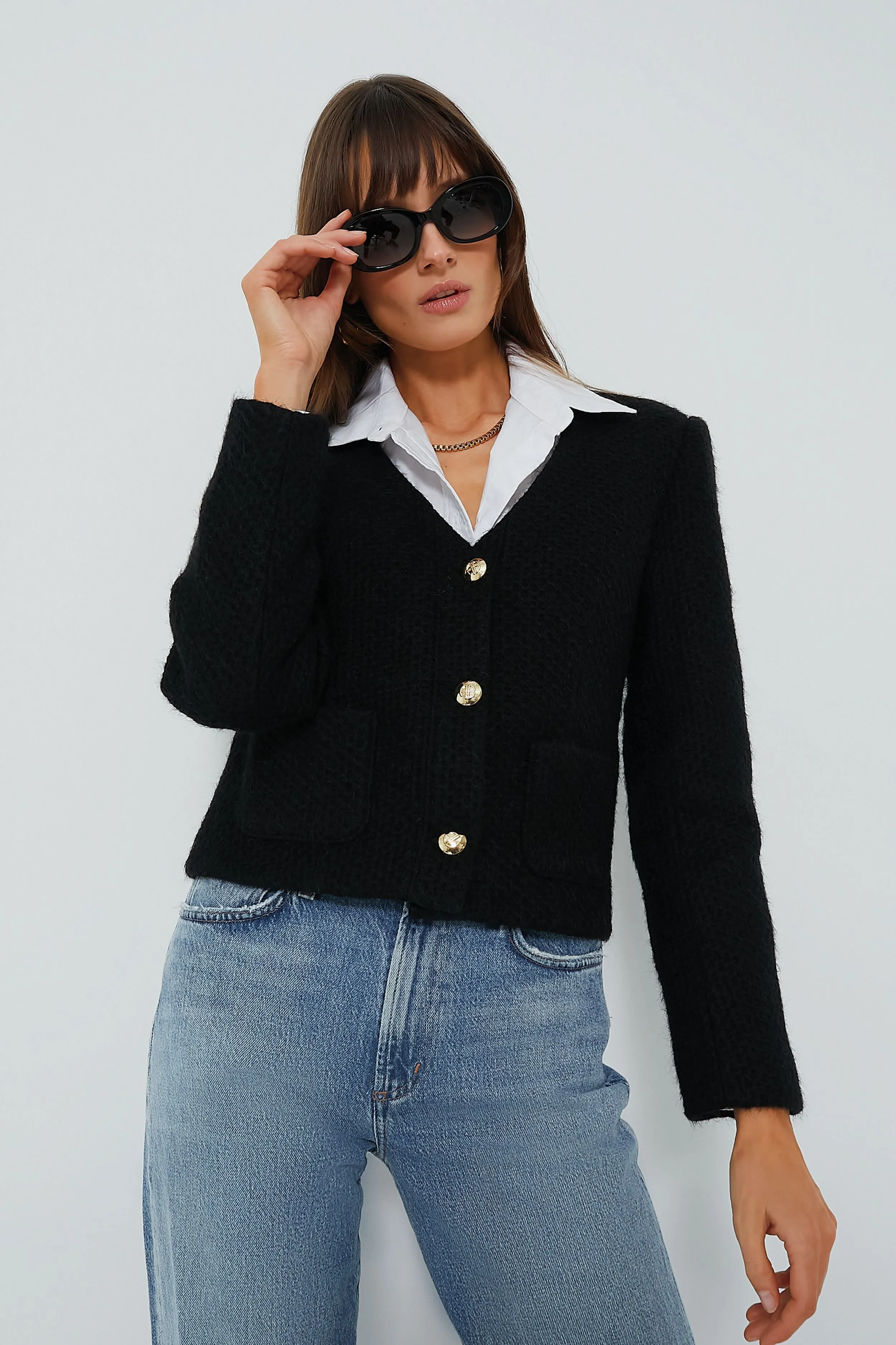 Black Lilli Round Sunglasses