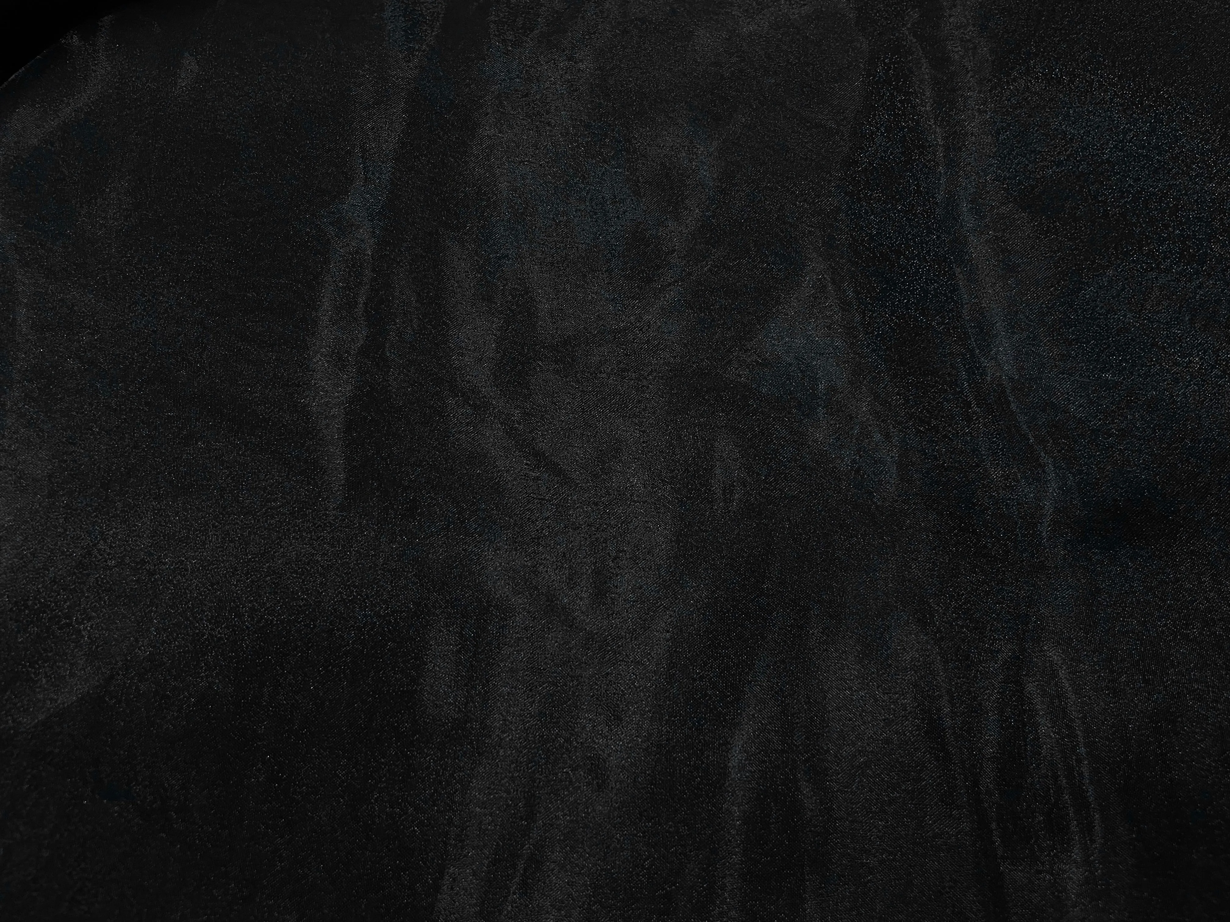Black Plain Organza Fabric