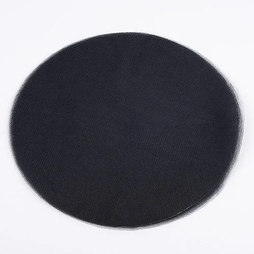 Black Premium Tulle Circle - ( 9 inch | 25 Pieces )