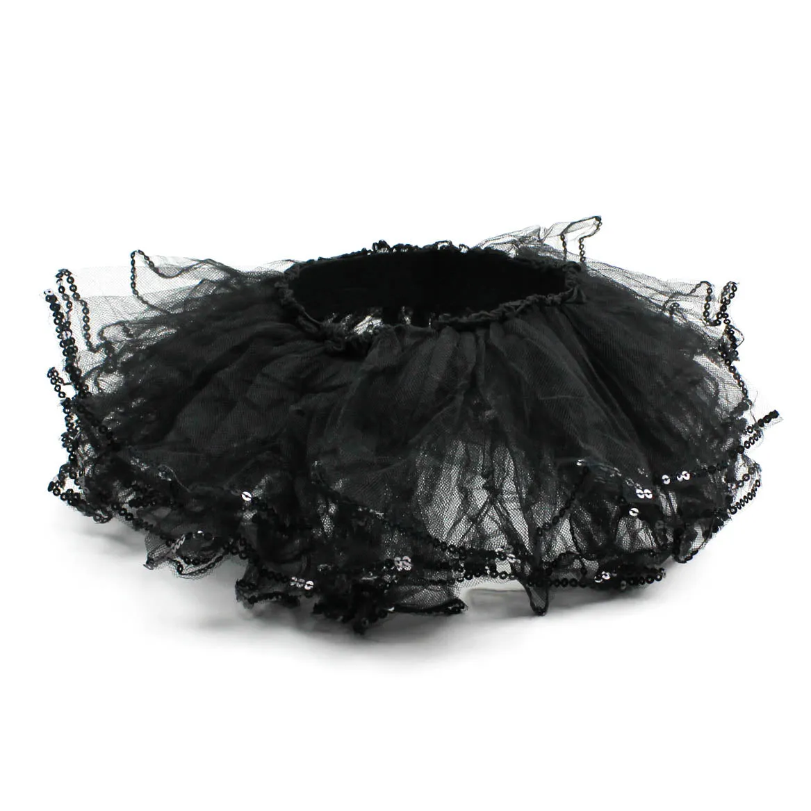 Black Toddler Tutu with Sequins Trim, 2 - 6 Year