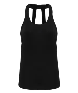 Black - Women's TriDri® double strap back vest