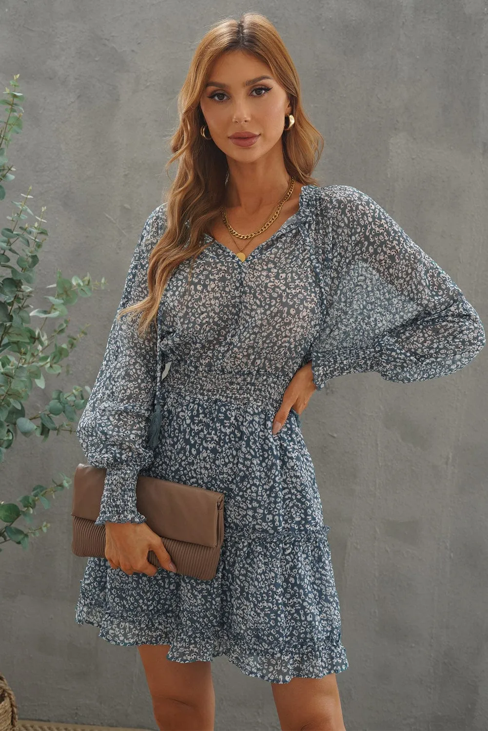 Bohemian Chic Floral Mini Dress