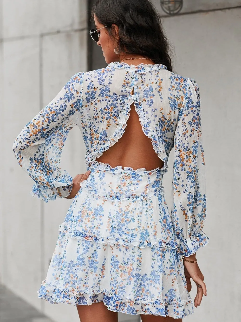 Bohemian Chic Floral Mini Dress