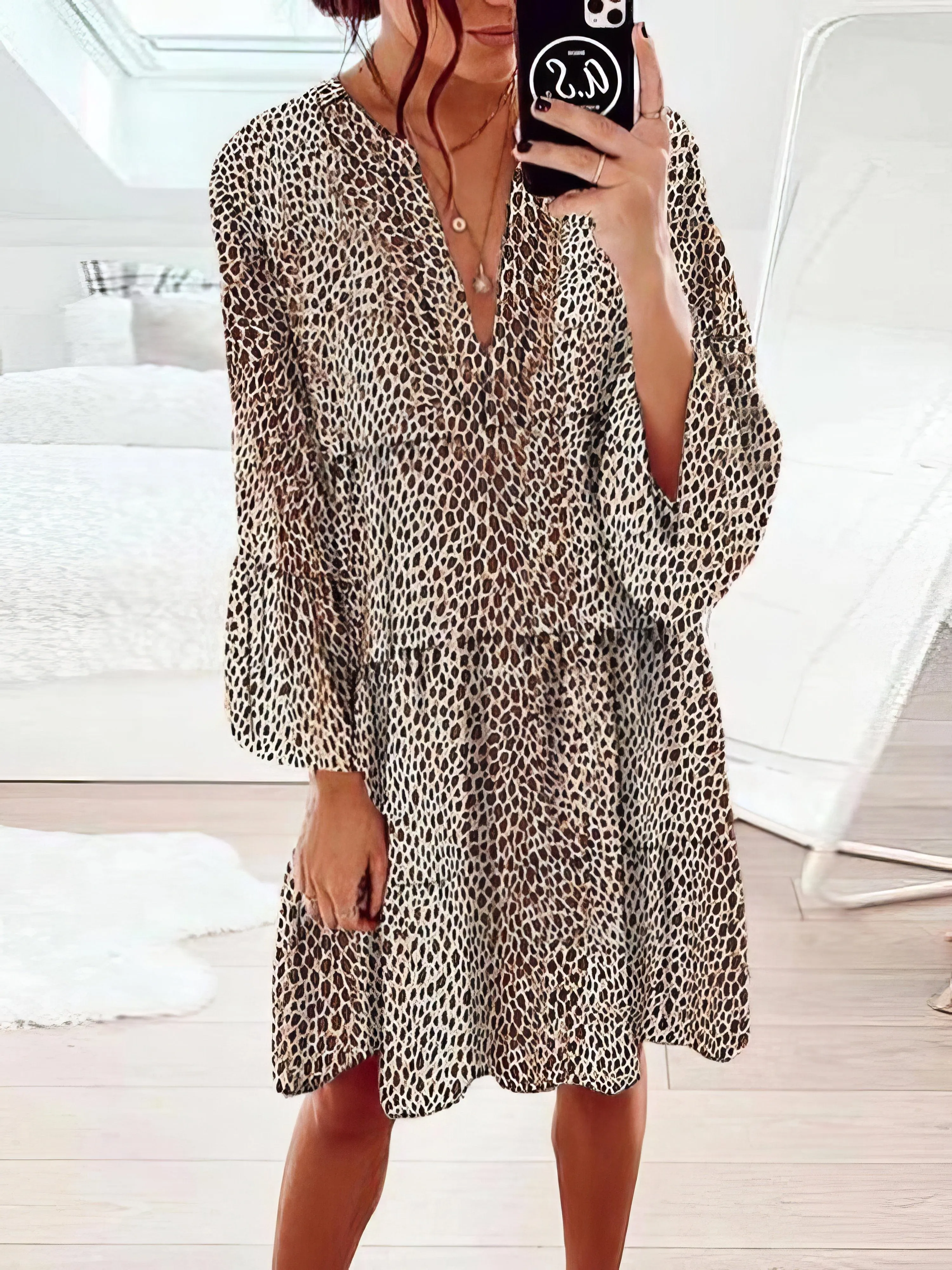 Bohemian Chic Floral Mini Dress