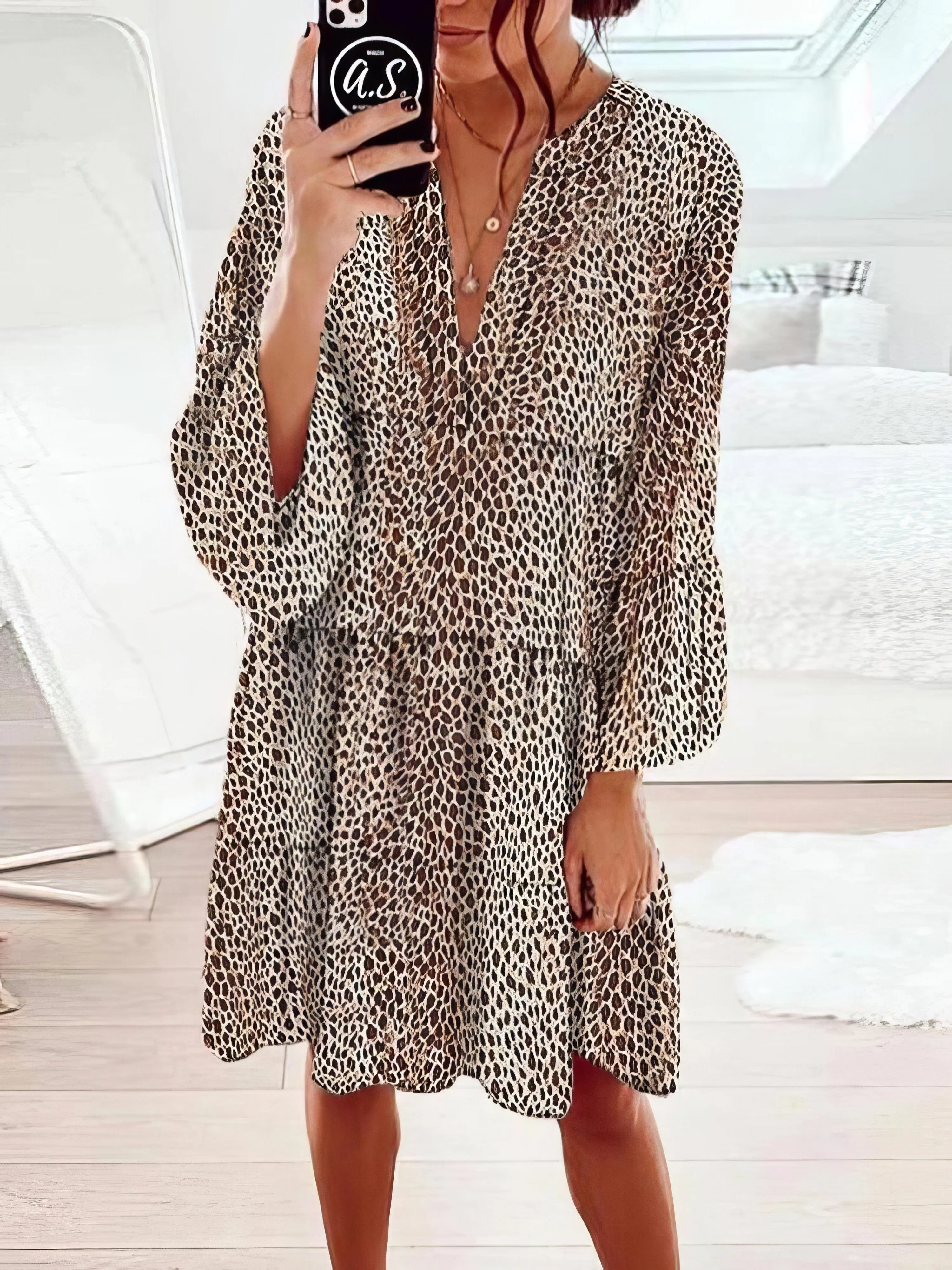 Bohemian Chic Floral Mini Dress