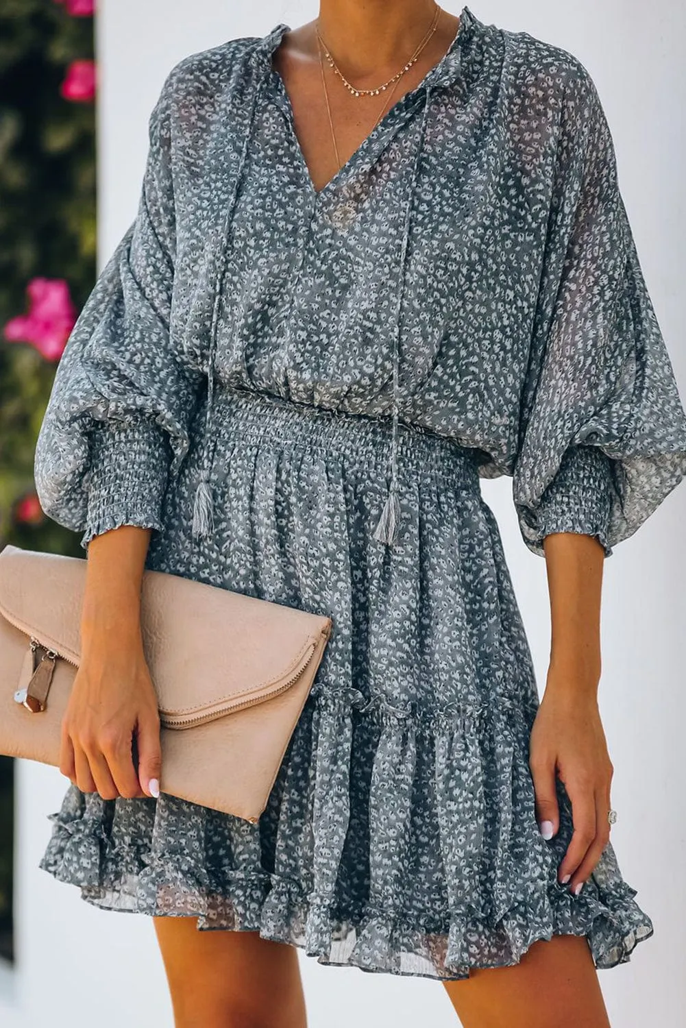Bohemian Chic Floral Mini Dress