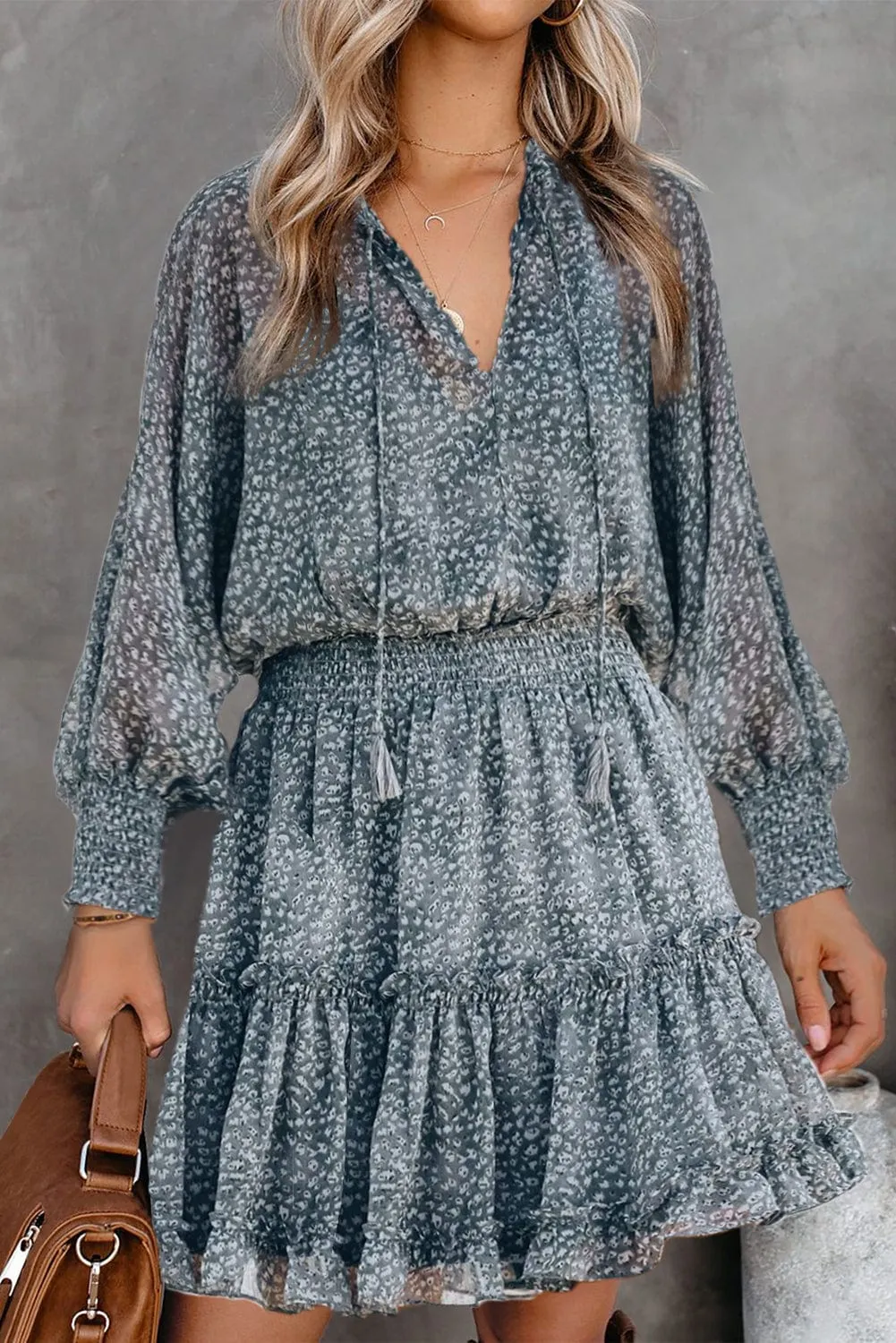 Bohemian Chic Floral Mini Dress