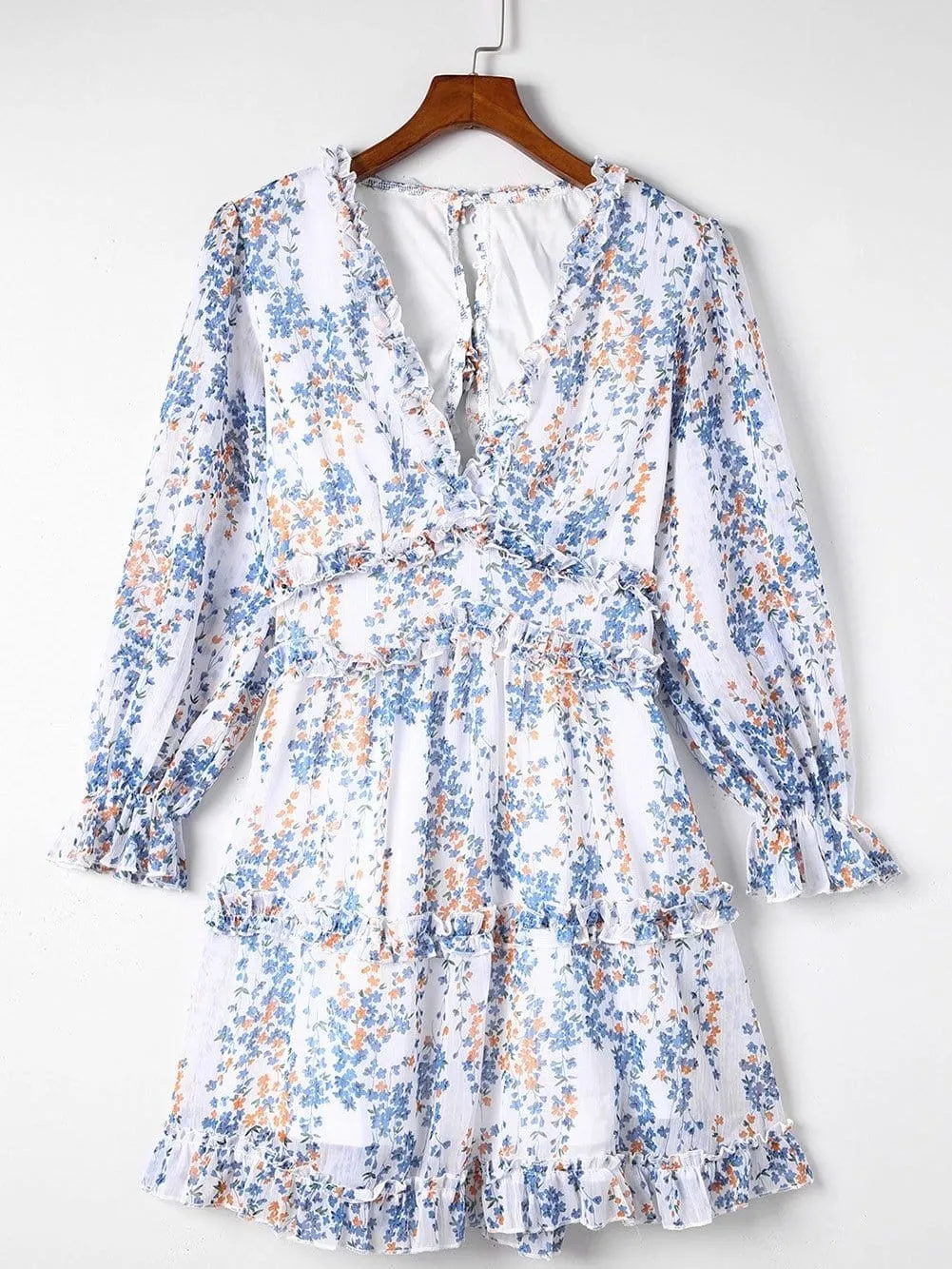 Bohemian Chic Floral Mini Dress