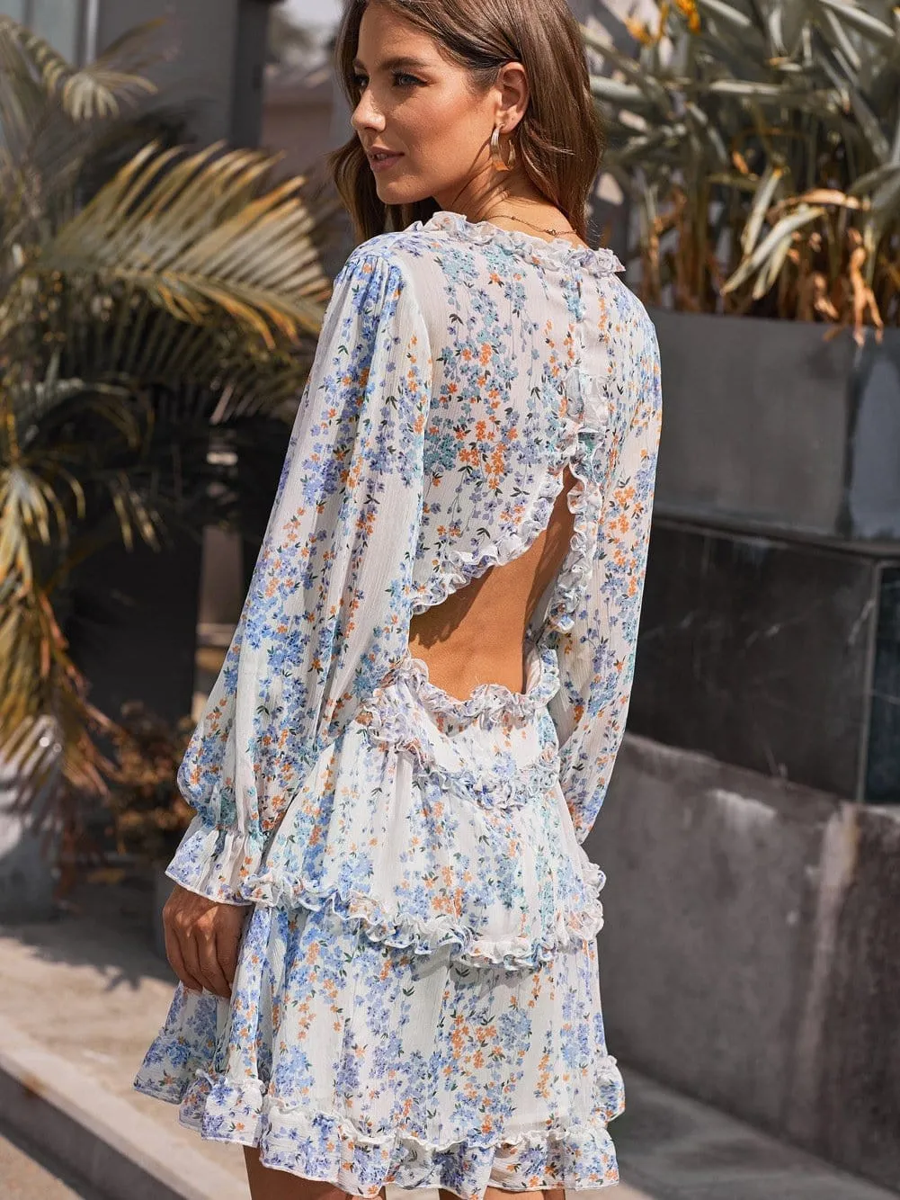 Bohemian Chic Floral Mini Dress
