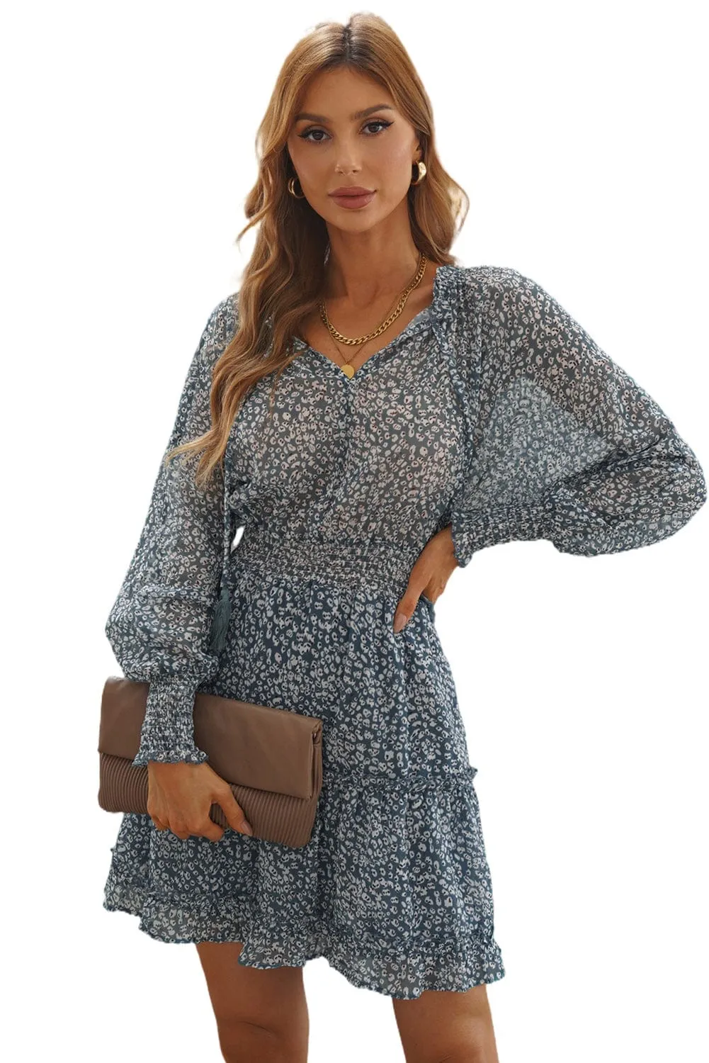 Bohemian Chic Floral Mini Dress