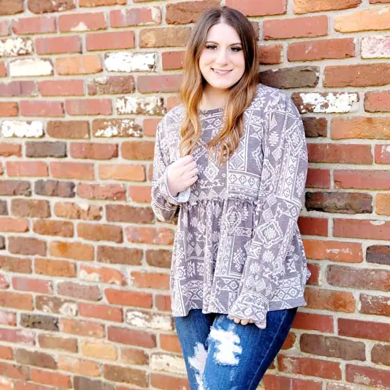BOHO Babydoll Style Top