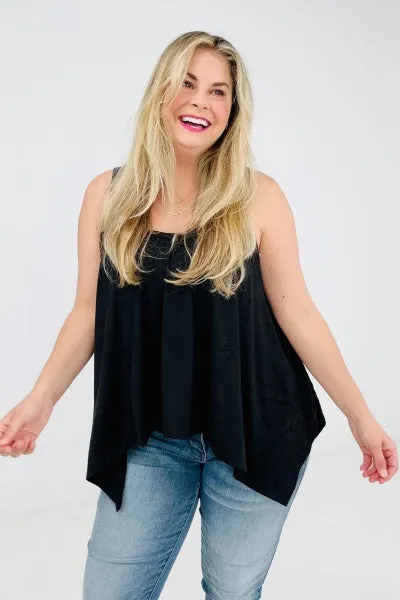 Boho Oversized Shark Bite Tank Top
