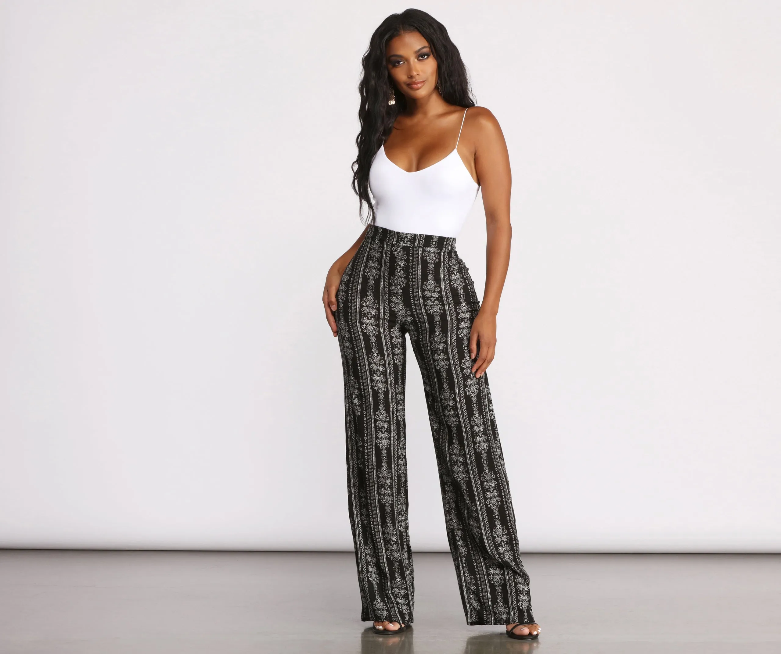 Bring On The Boho Vibes Printed Pants