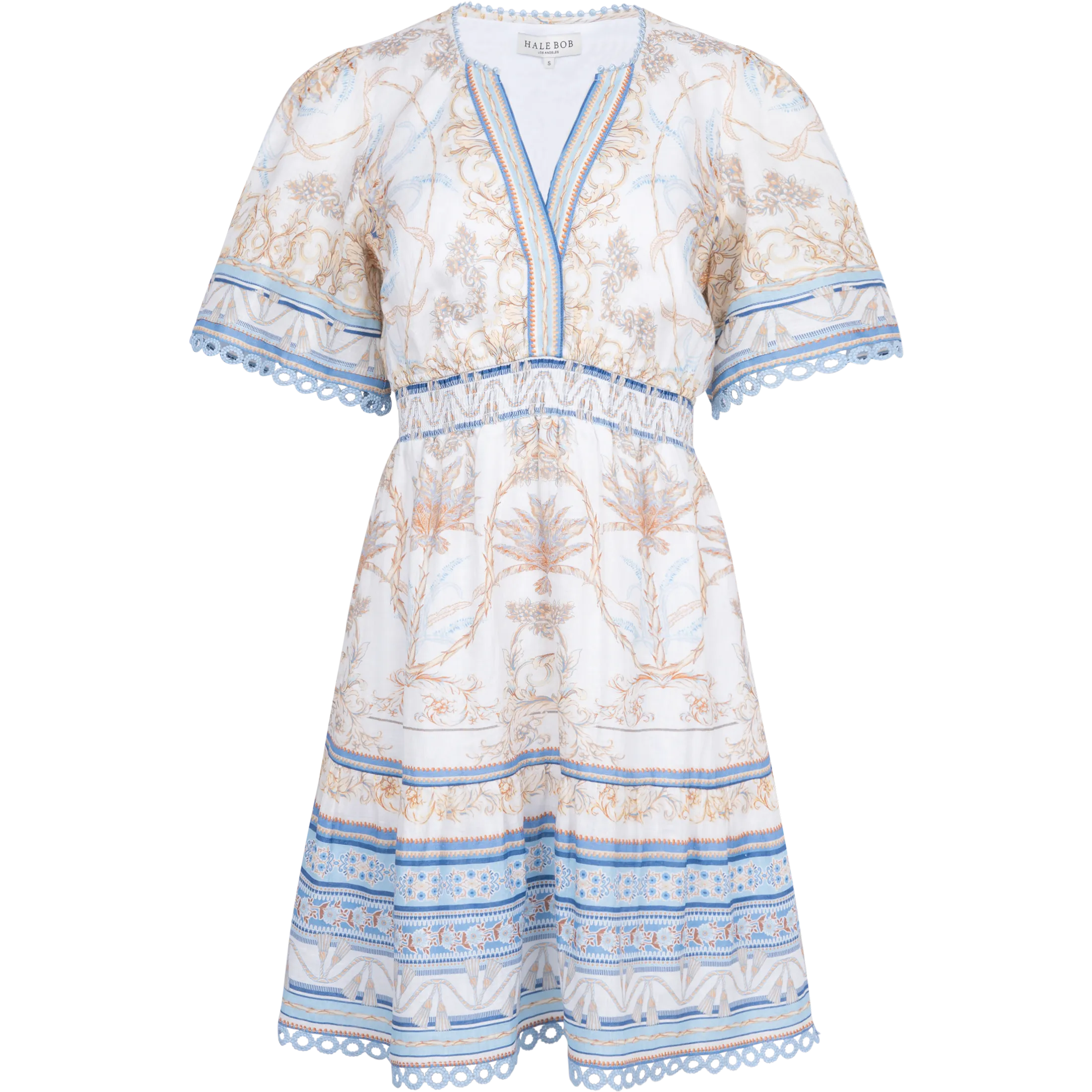 Callie Linen Dress - Light Blue