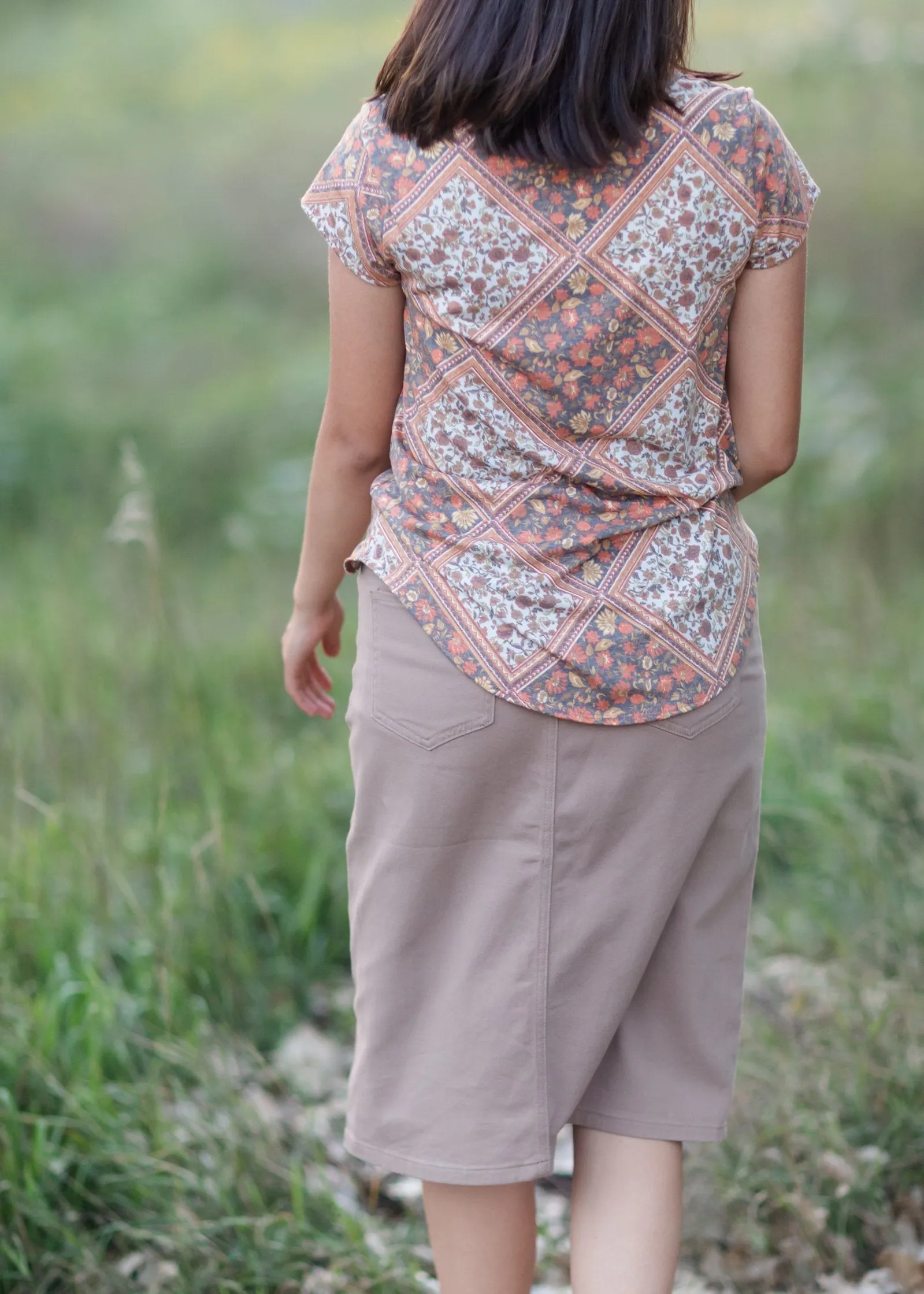 Casual Mosaic Print Top - FINAL SALE