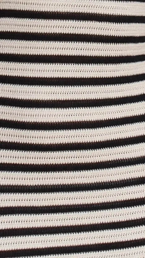 Cherie Knit Maxi Dress - Sand / Black
