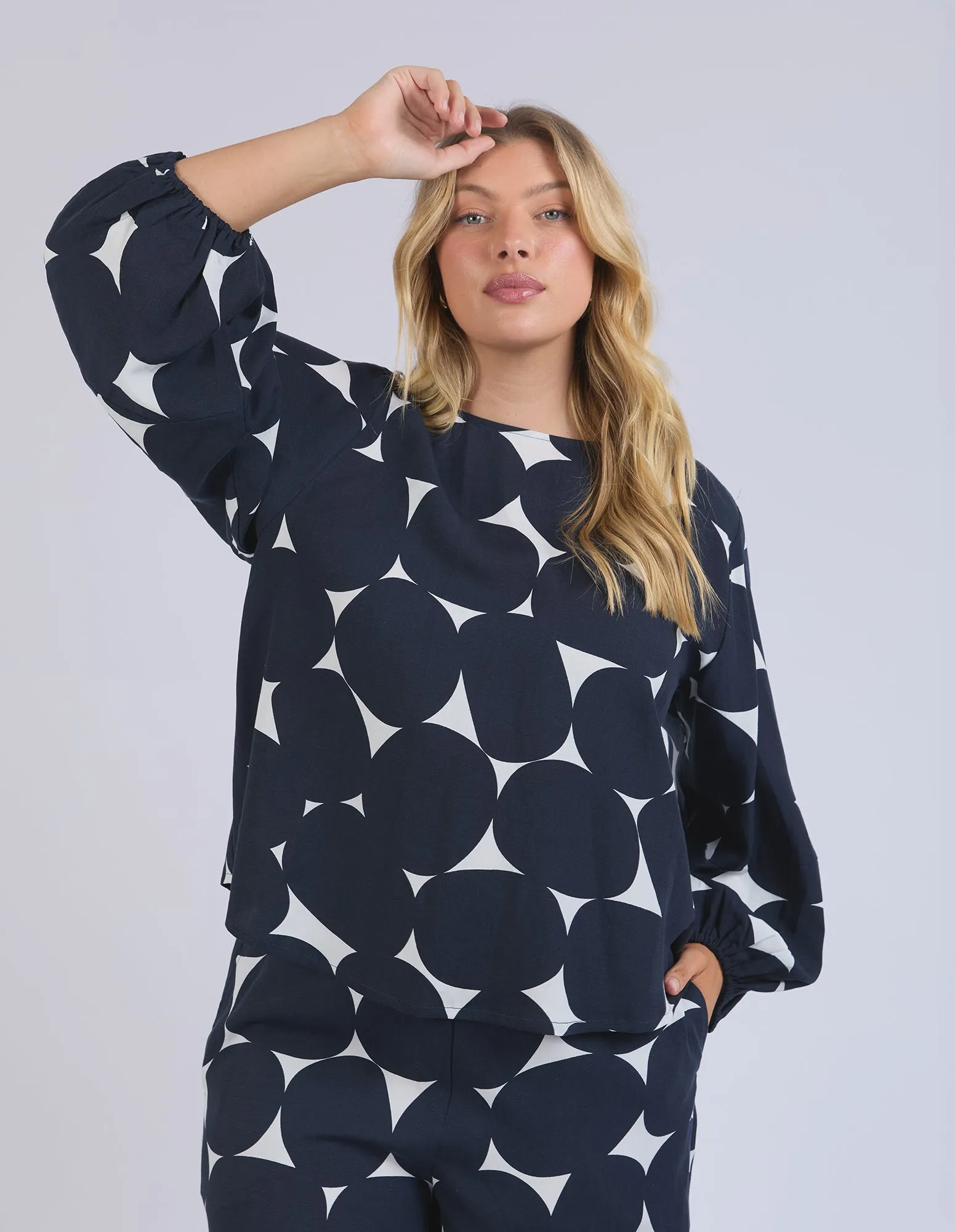 Demi Spot Top Spot Print