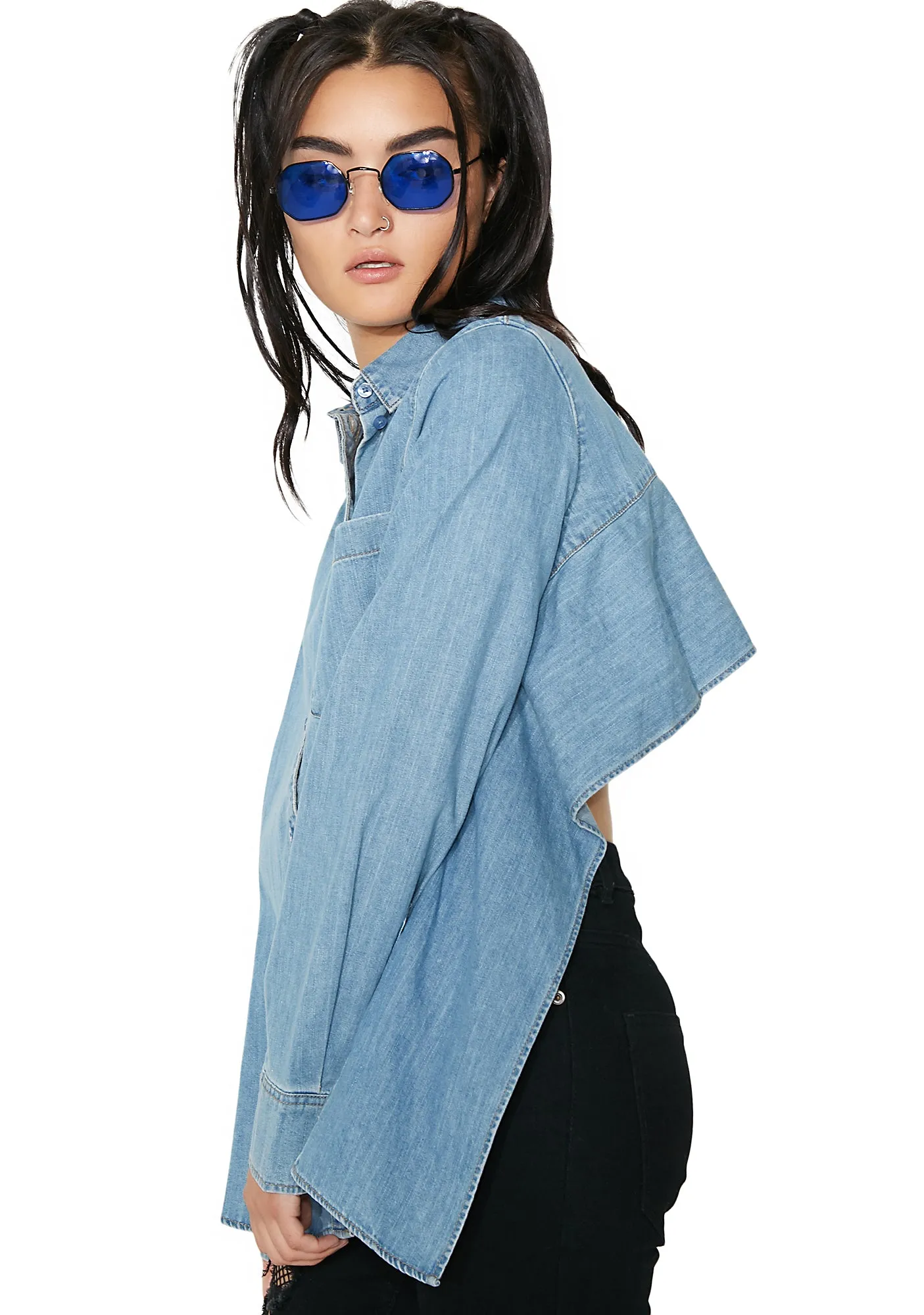 Denim Airy Shirt