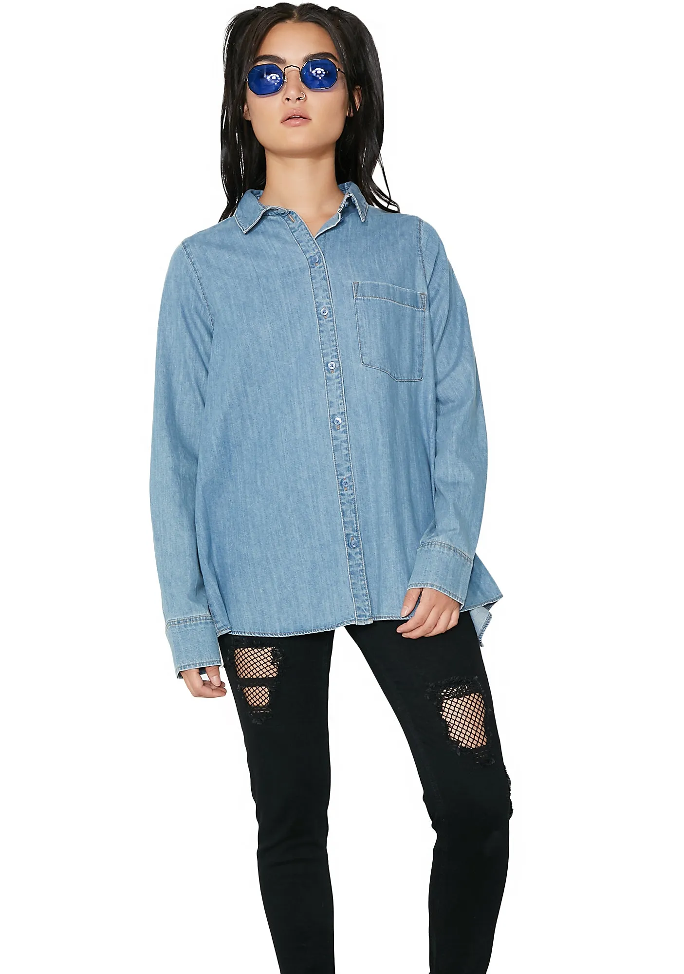Denim Airy Shirt