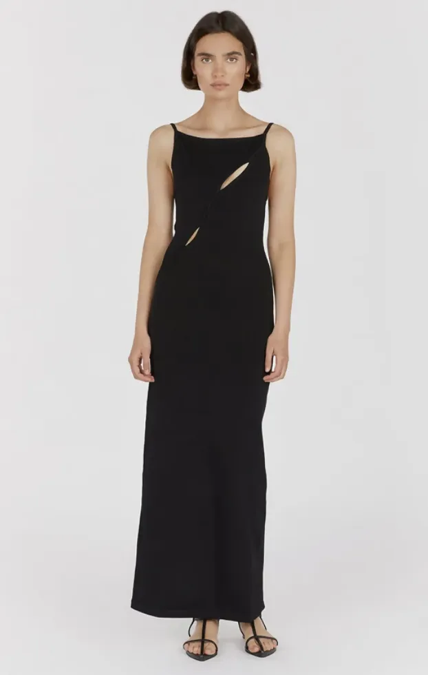 Dissh Cora Black Knit Dress