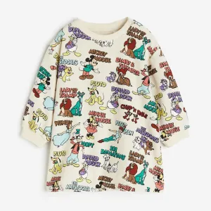 Dress H&M Disney100 Patterned Sweatshirt, multicolor