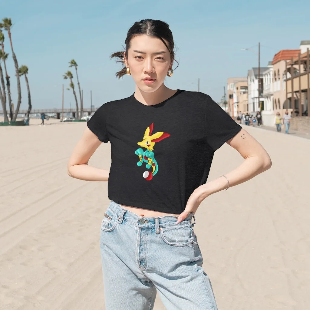 Fabaryu Women's Flowy Cropped Tee