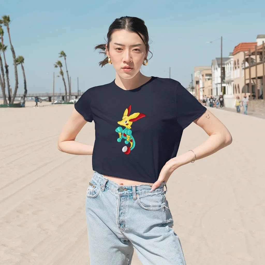 Fabaryu Women's Flowy Cropped Tee