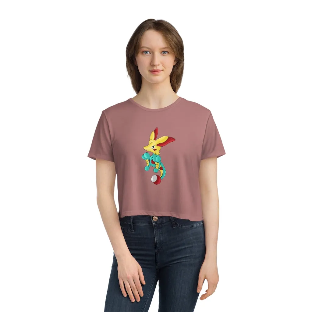 Fabaryu Women's Flowy Cropped Tee