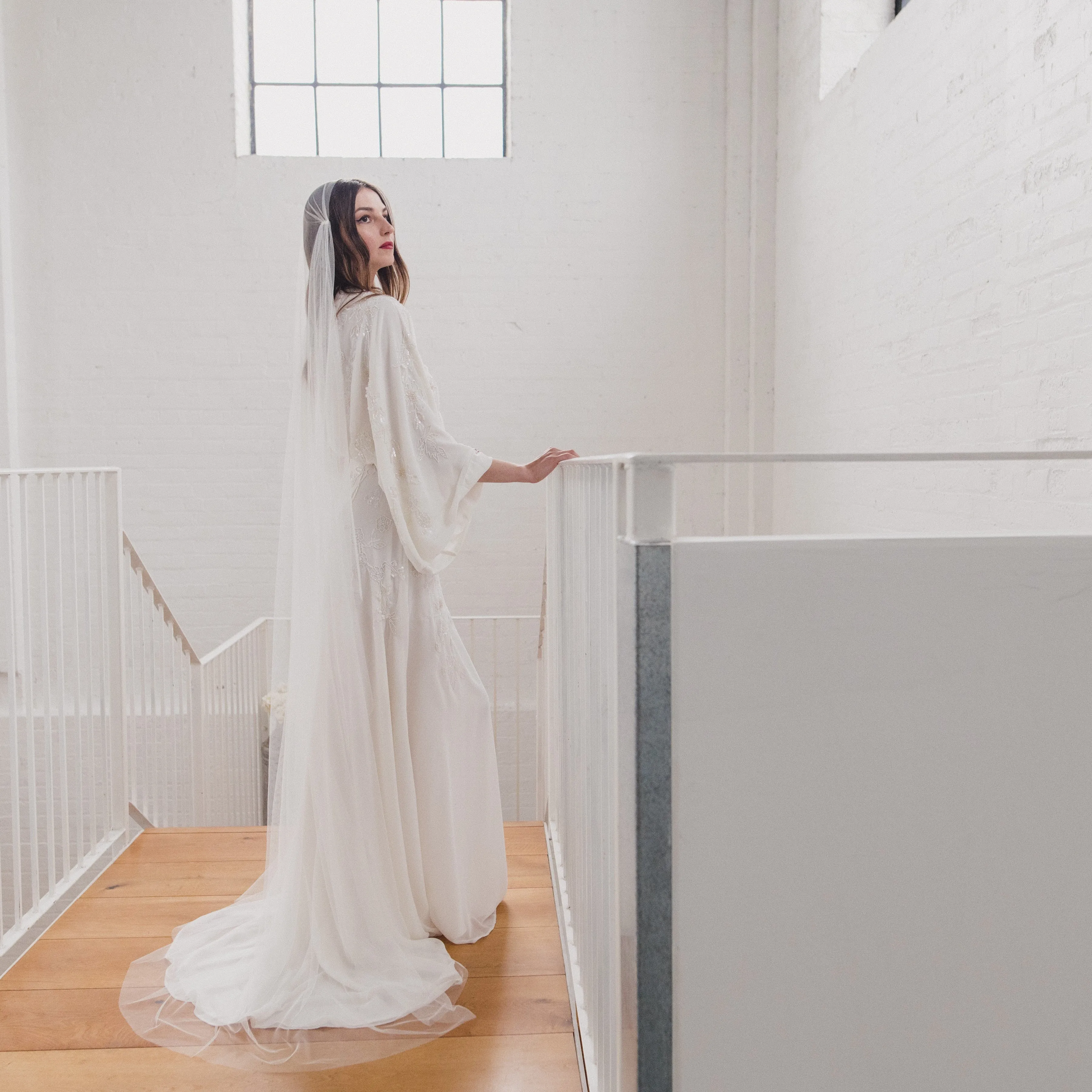 FAITH | Soft tulle Juliet cap veil