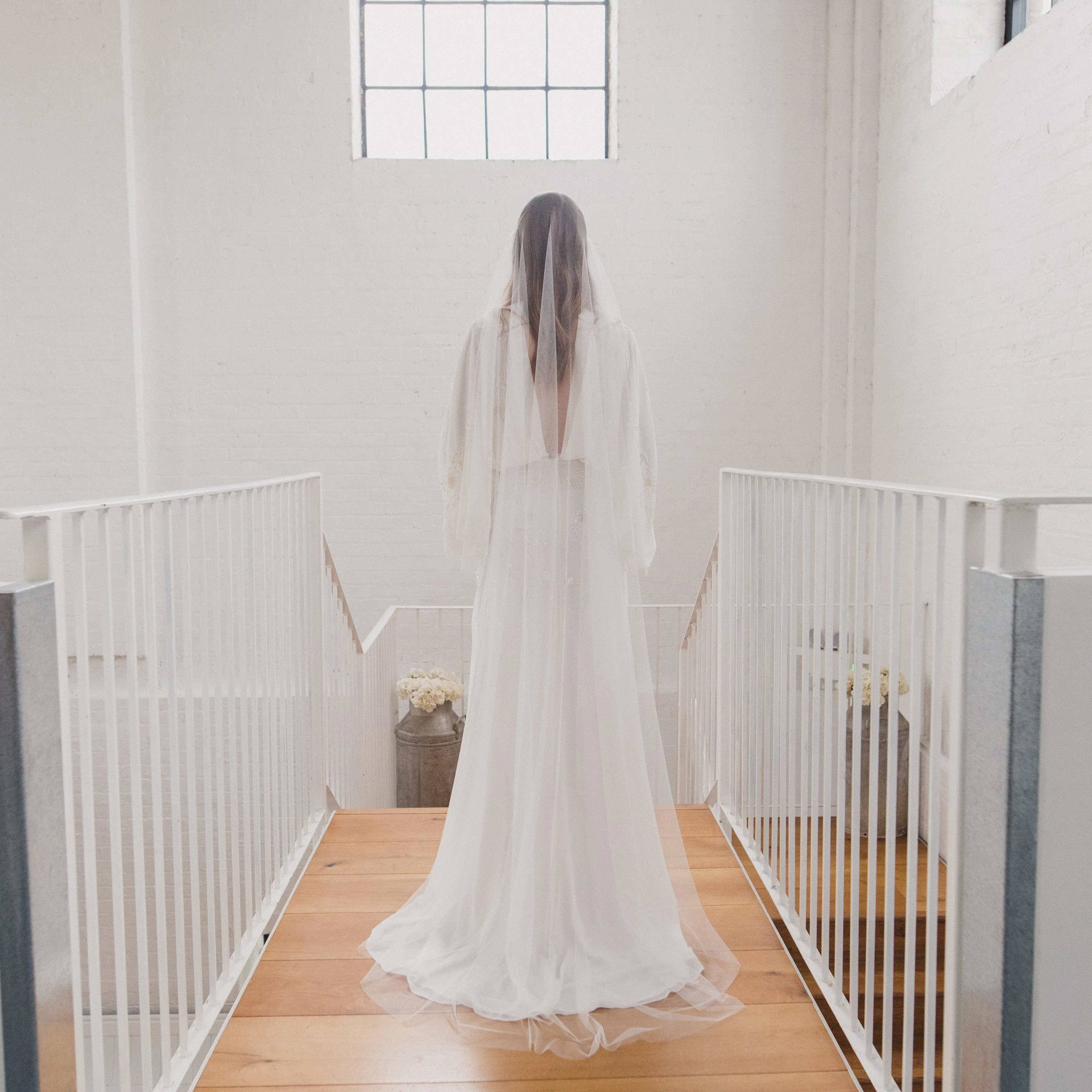 FAITH | Soft tulle Juliet cap veil