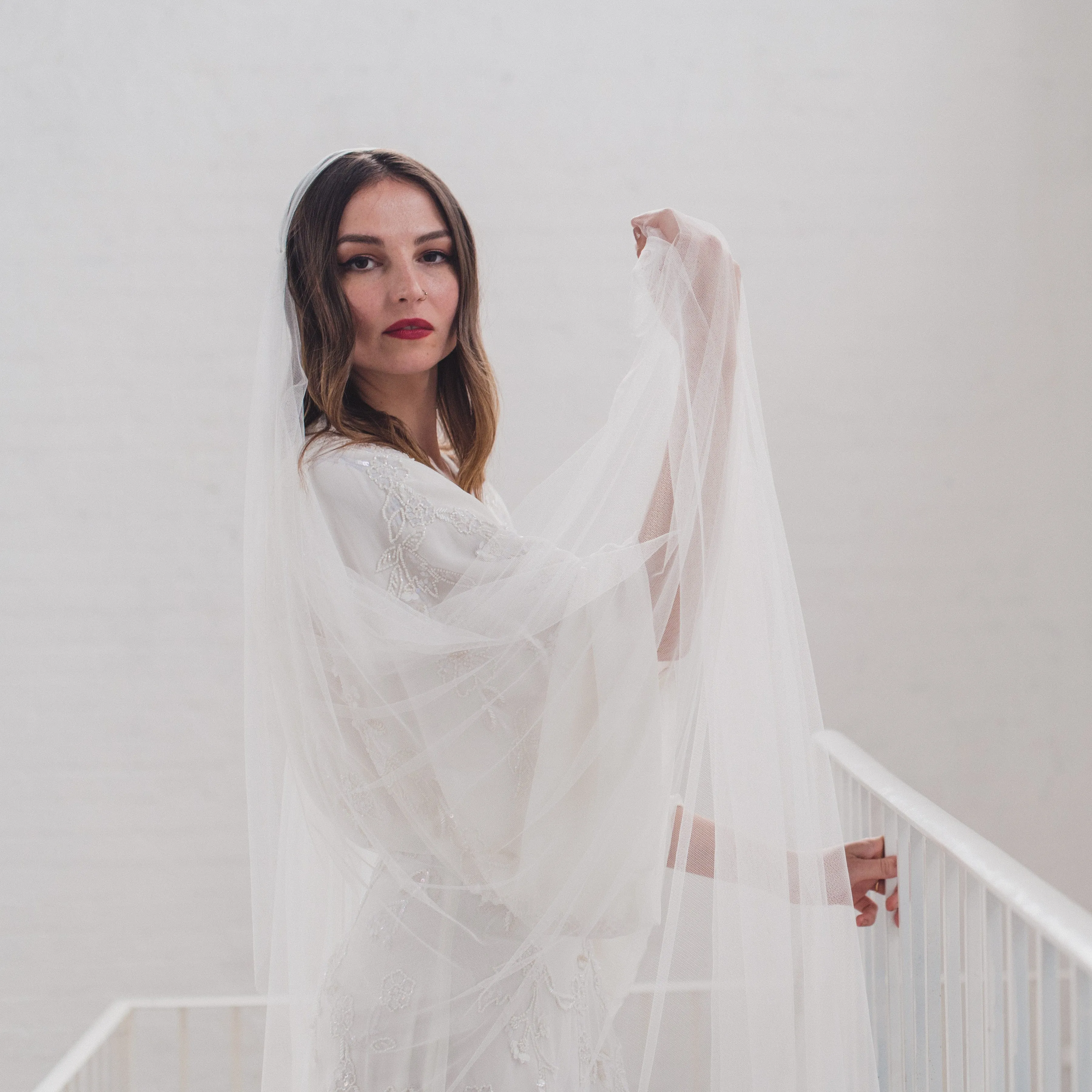 FAITH | Soft tulle Juliet cap veil
