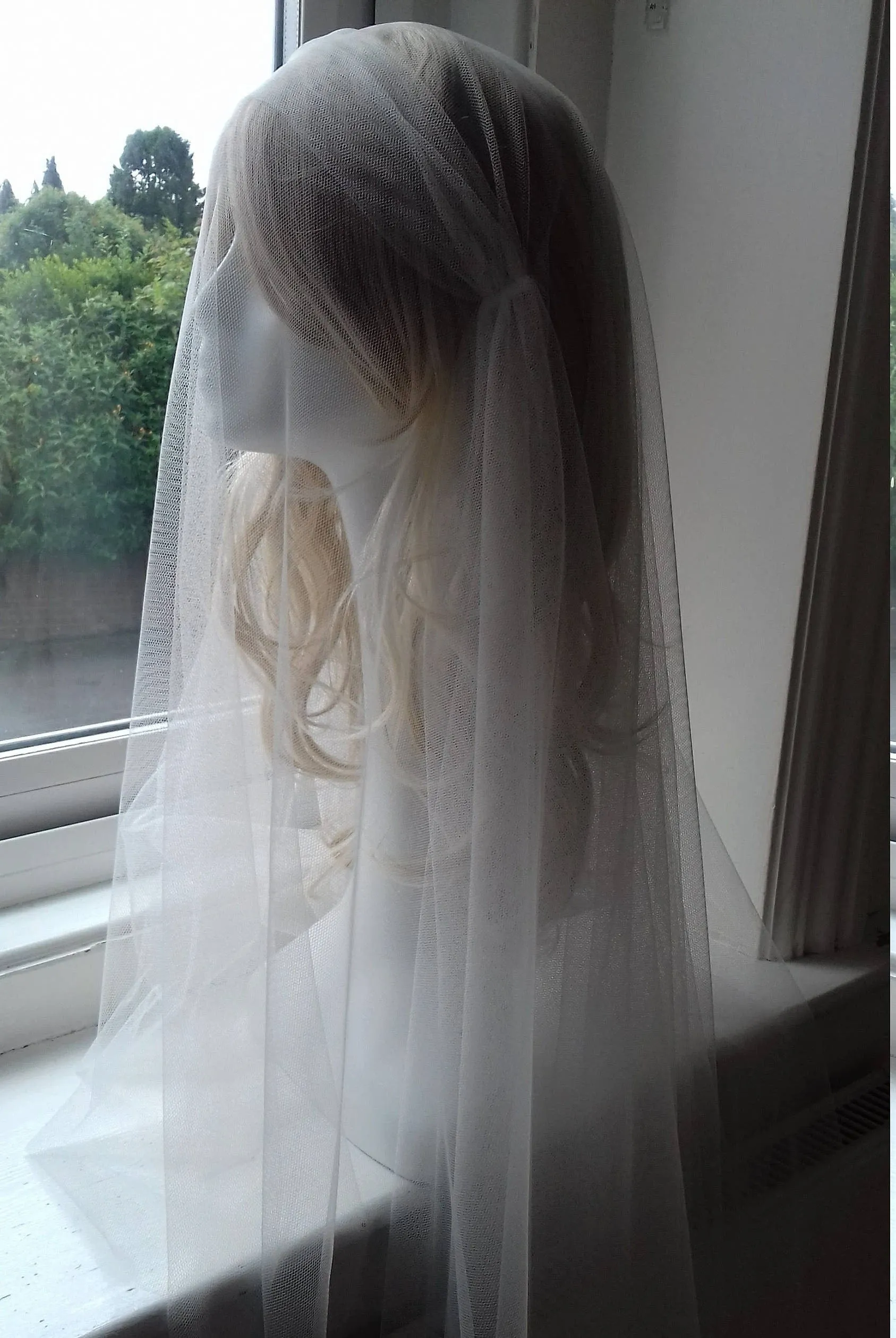 FAITH | Soft tulle Juliet cap veil