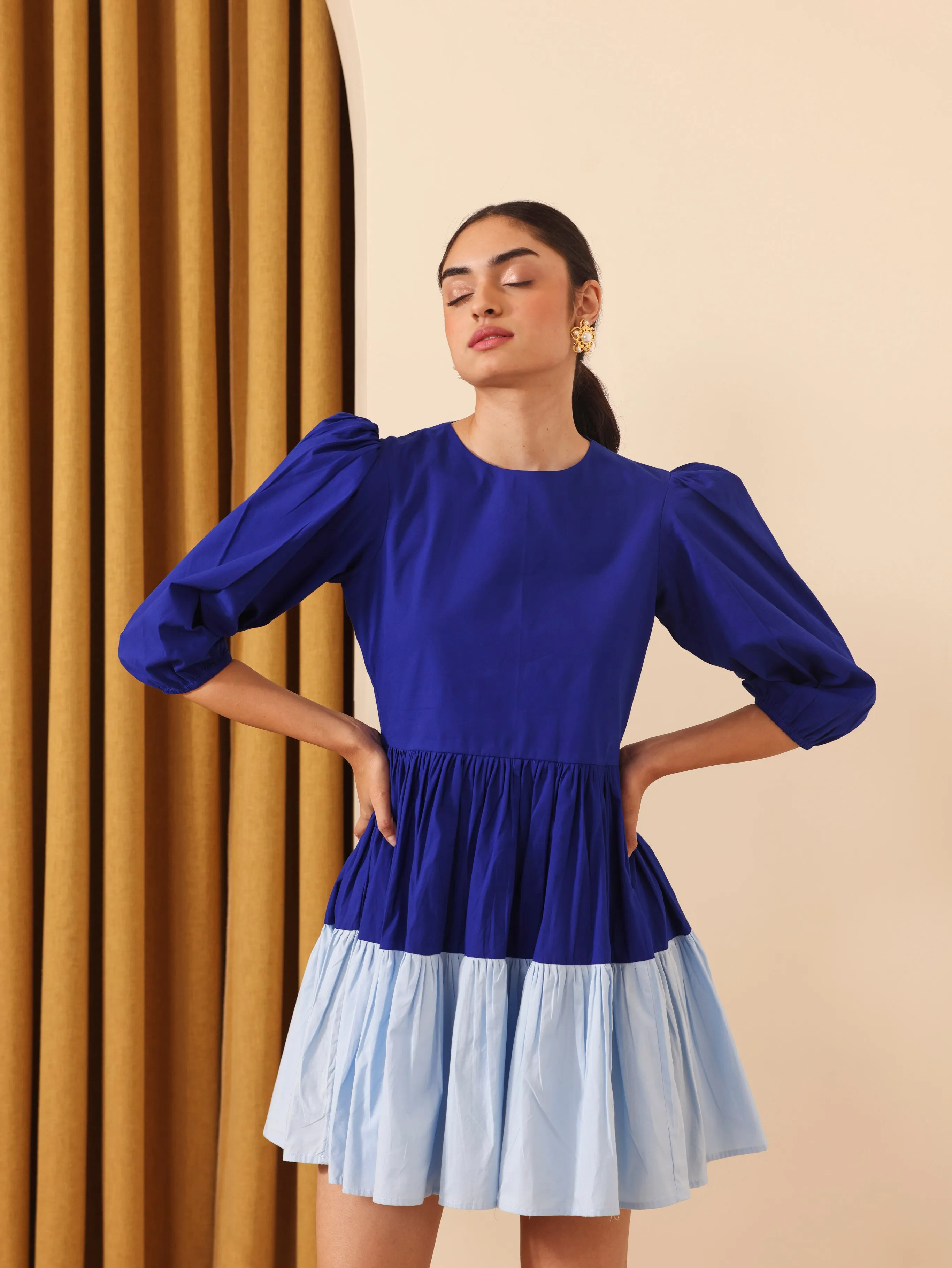 Flair Dress (Blue)