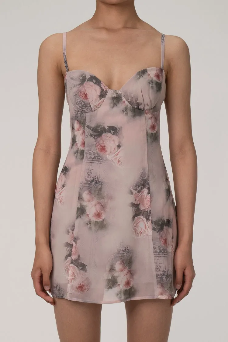 Flytonn-nye outfits Glamorous Printed Sweetheart Summer Chiffon Mini Sundress - Floral