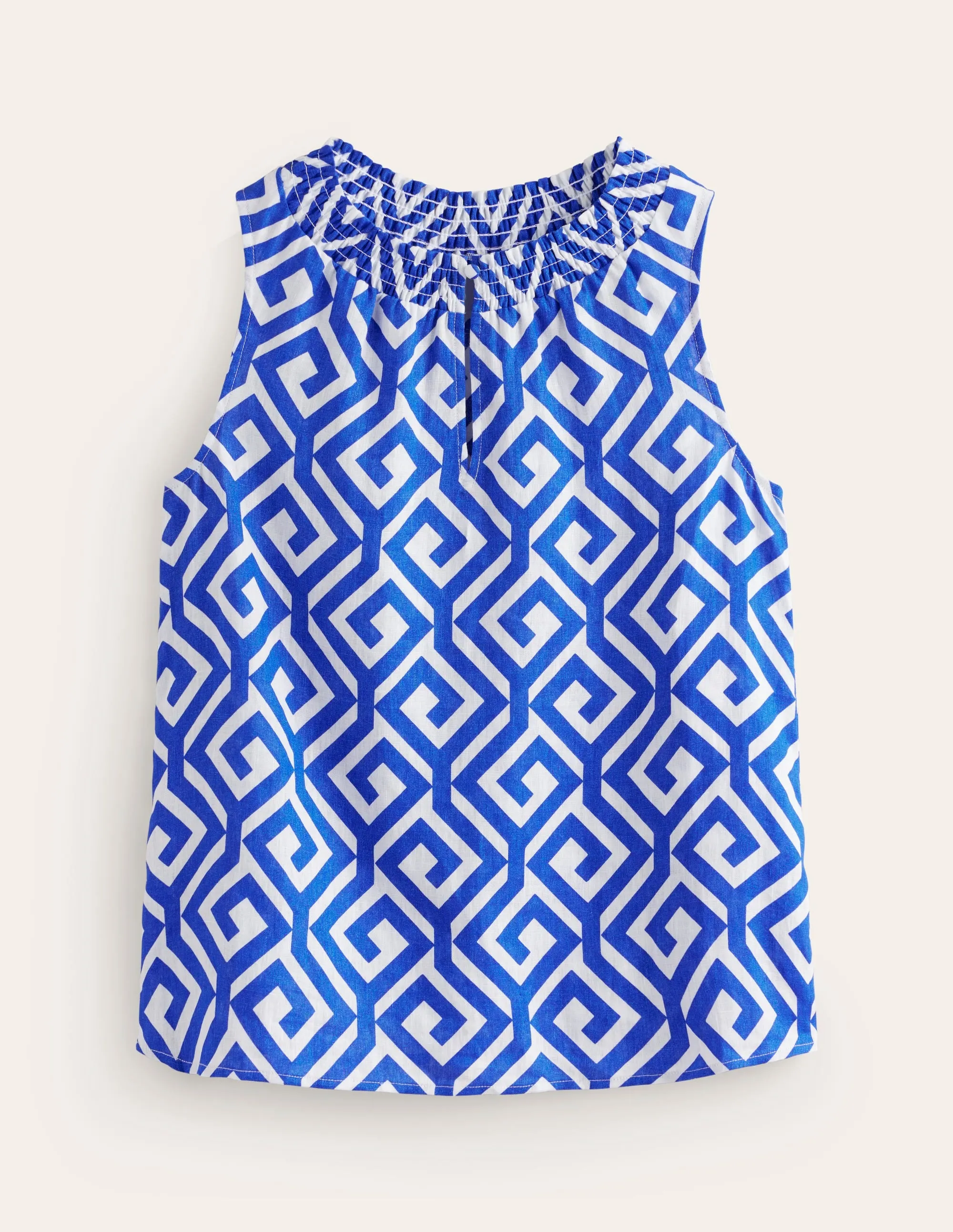 Georgia Linen Sleeveless Top-Surf the Web, Maze